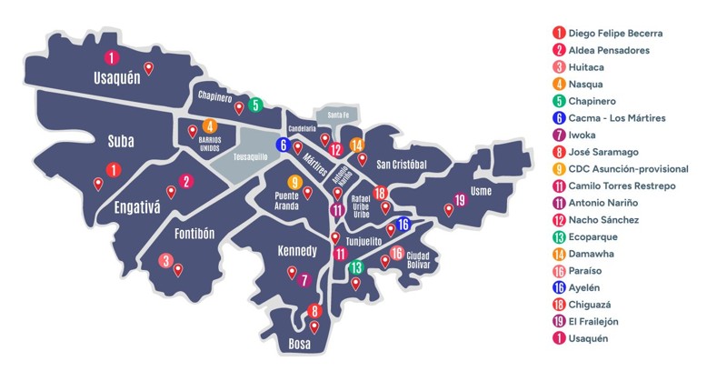 Mapa de Casas de Juventud